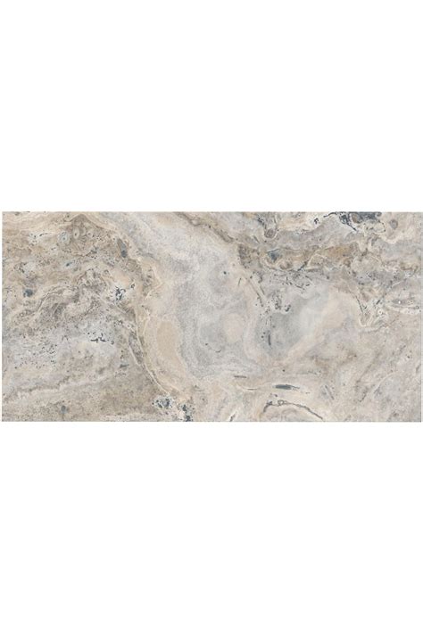 Claros Silver Honed Filled Travertine Wall And Floor Tile 12 X 24 In
