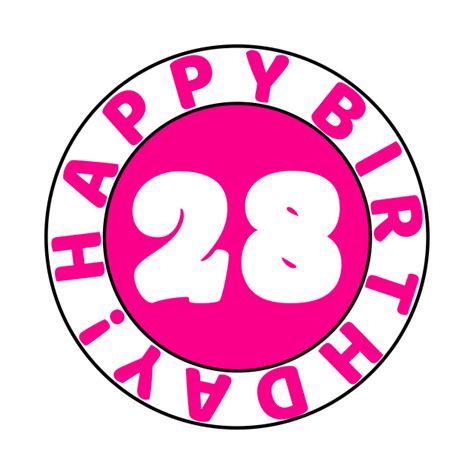 Happy 28th Birthday 28th Birthday Tank Top Teepublic