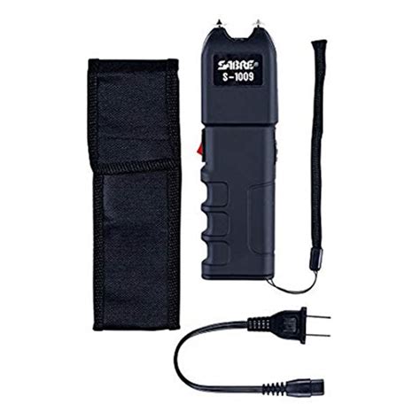 Sabre Tactical Stun Gun With Led Flashlight And Anti Grab Technology Low