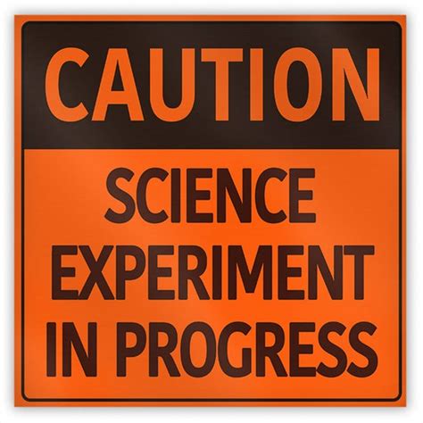 Caution Science Experiment In Progress Fridge Magnet 2 Etsy