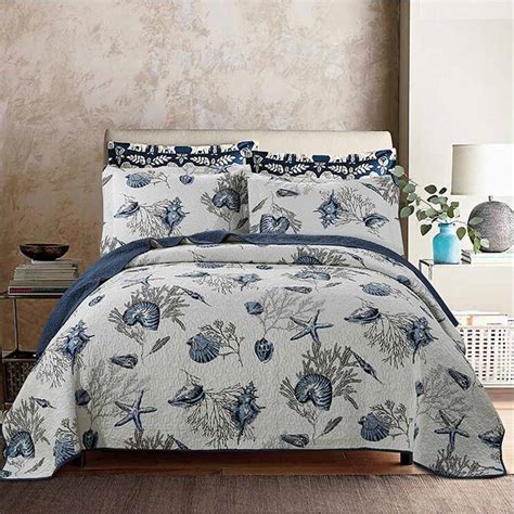 Searching for bedding sets country style at discounted prices? WINLIFE Country Style Quilt Set Sea Stars Print 100% ...