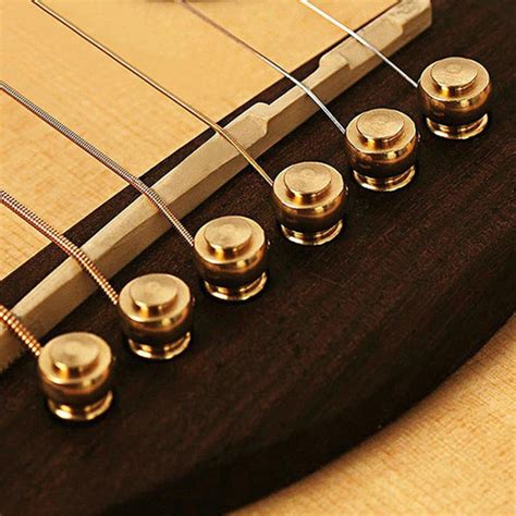 Solid Brass Acoustic Guitar Bridge Pins Mpsguitarrestors