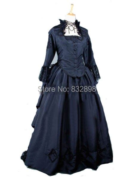 Victorian Bustle Dress Black Gothic Victorian Gown Stage Ball Gowns