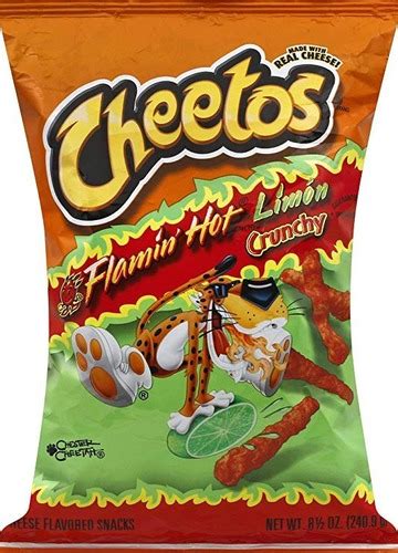 Cheetos Flamin Hot Limon Crunchy Bolsa 8 12 Oz Americanos Mercadolibre