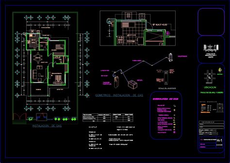 Housing Gas Installation DWG Block For AutoCAD Designs CAD