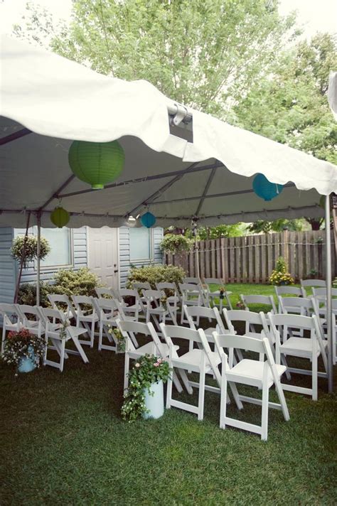 The frame tent is one of the most common types of party tent out there. DIY Backyard Wedding by Patti Miller Photography | Diy backyard wedding, Diy backyard, Diy tent