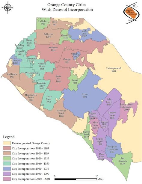 Orange County By Zip Code Map