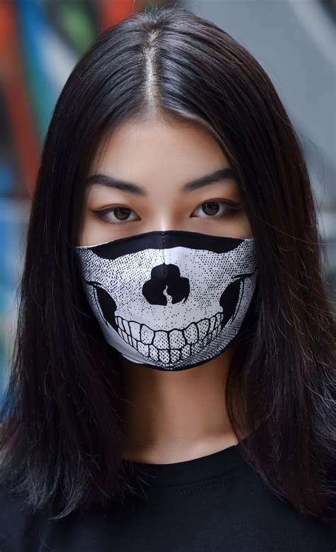 Skull Face Mask Insert Coin Clothing