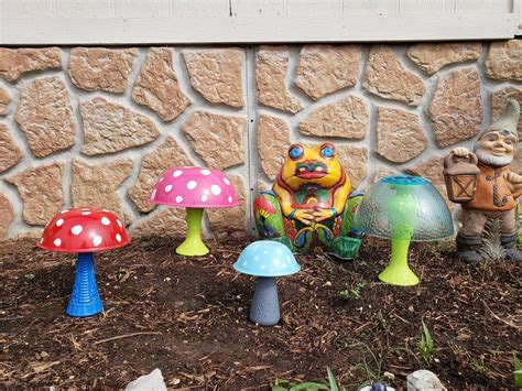 Garden Art Mushrooms Etsy