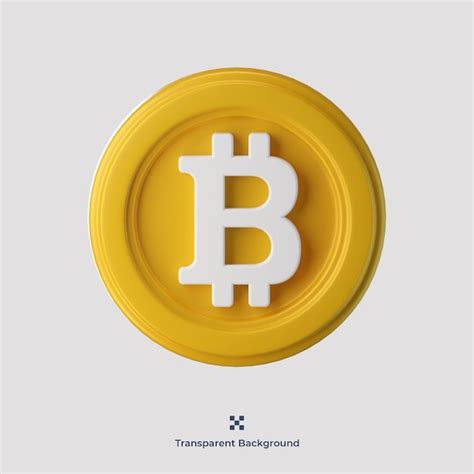 Premium Psd Bitcoin 3d Icon Illustration