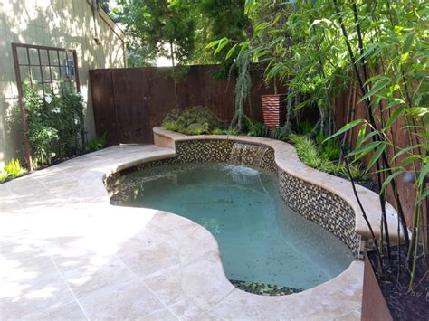 Maybe you would like to learn more about one of these? Small Intimate Courtyard Backyard - Traditional - Pool ...