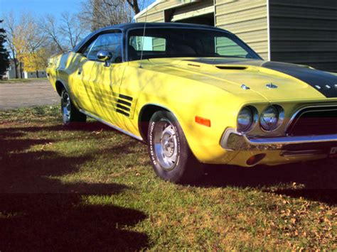 Seller Of Classic Cars 1974 Dodge Challenger Yellowblack