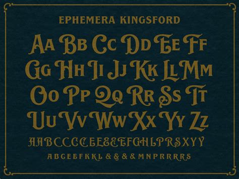 Ephemera Kingsford Font By Ilham Herry On Dribbble