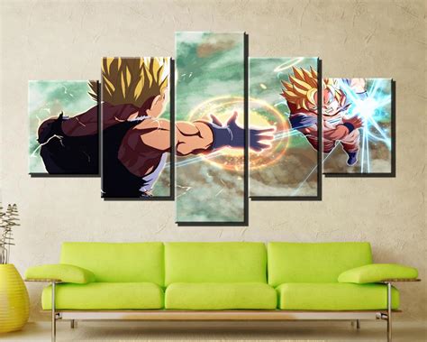 High quality dragon ball super inspired canvas prints by independent artists and designers from around the world. 5 Pieces Canvas Printed Dragon Ball Animation Poster Goku ...