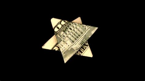 Dollar Star Tutorial How To Make A Star Of David With A Dollar Youtube