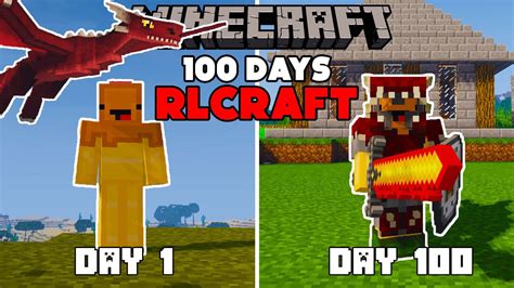 I Spent 100 Days In Rlcraft And Heres What Happened Youtube