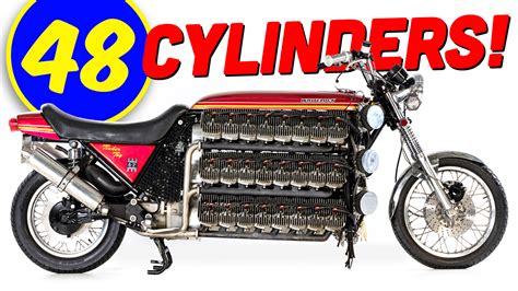 This Ridiculous 42 Liter 48 Cylinder 1300 Pound Motorcycle Is 16 Kawasakis Mashed Together