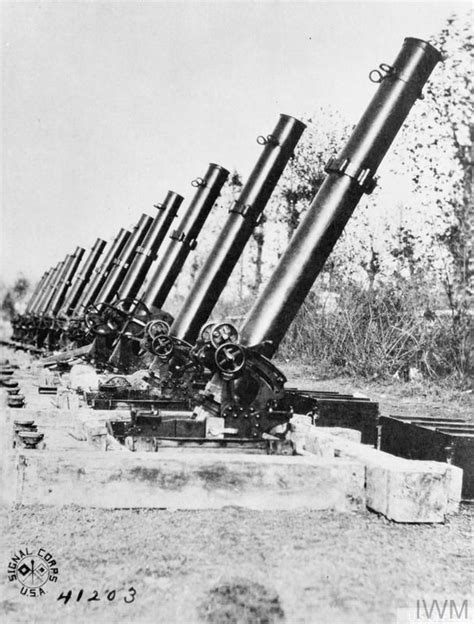 Italian 440 Mm Trench Mortars On Display In An Athletic Park At Treviso