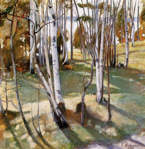 Pekka Halonen 1908 Nordic Painting Tree Painting Artist Painting