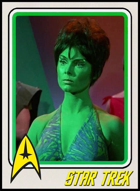 Star Trek Tv Series Star Trek Art Yvonne Craig Movie Card Star Trek Images Green Goddess
