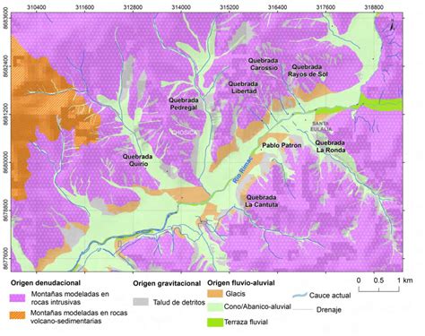 mapa de unidades geomorfológicas tomado de villacorta et al 2015 download scientific diagram