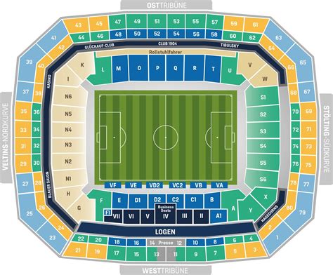 Stadium Map FC Schalke VELTINS Arena