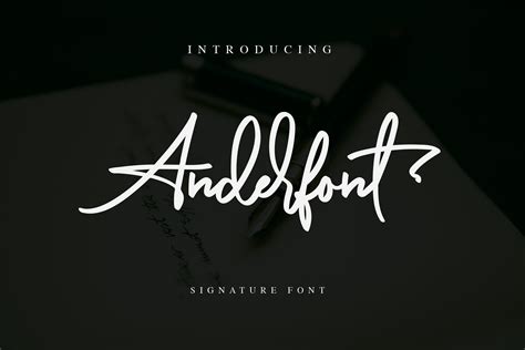 Anderfont Signature Font Free Dafont Free