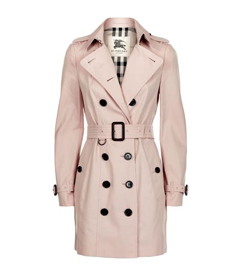 Lyst Burberry The Sandringham Mid Length Trench Coat In Pink