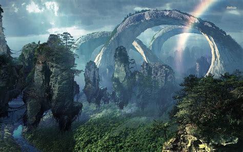 Mountain Arches Hd Wallpaper Avatar World Avatar Movie Fantasy