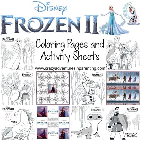 Free Printable Frozen 2 Coloring Pages And Activity Sheets In 2020