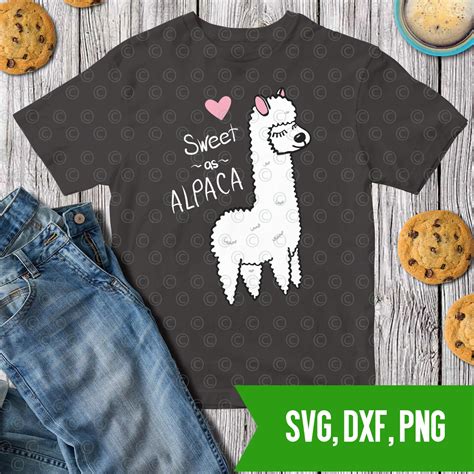 Download Sweet as Alpaca SVG DXF PNG Cut files - Cute SVG Vector Files