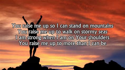 Inspirational Song For Today You Raise Me Up By Celtic Women The