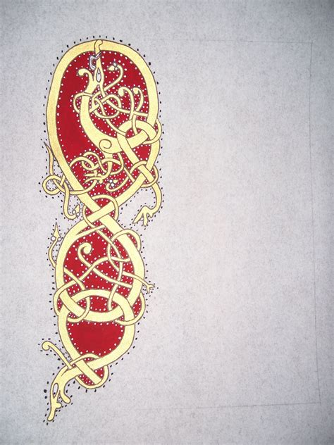 Image Detail For Scroll With A Viking Design Completed In August 2007