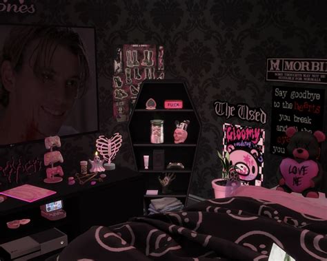 Bedroom Games Room Ideas Bedroom Sims 4 Emo Bedroom Y2k Room Hello