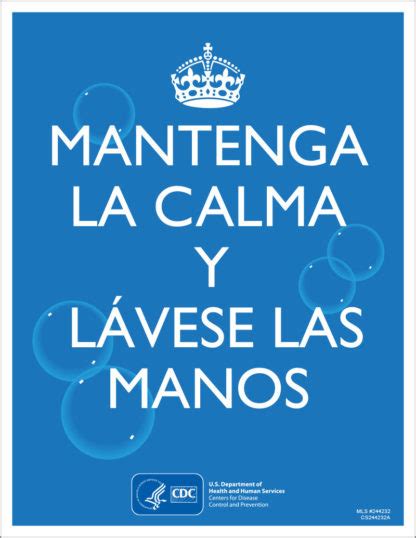 Keep Calm And Wash Your Hands Cdc Poster Sanistands