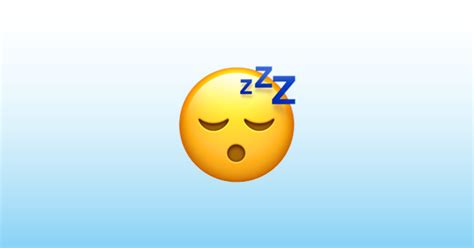 Cara Durmiendo Emoji 😴