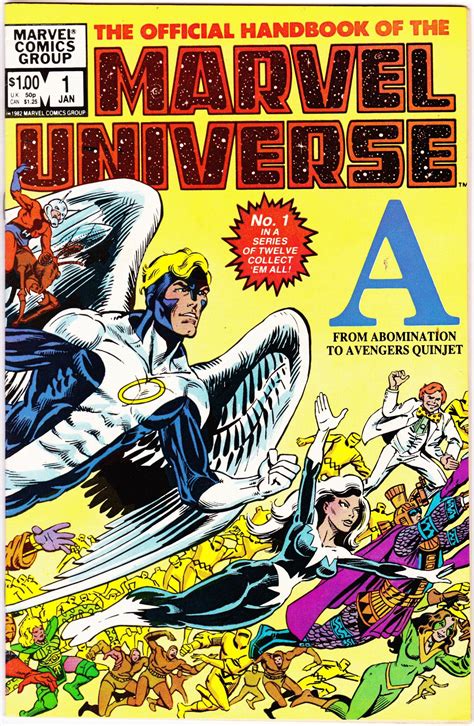 Official Handbook Of The Marvel Universe 1 January 1983 Etsy Comics
