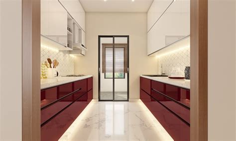 Shop For Scarlet Parallel Modular Kitchen Online In India Great
