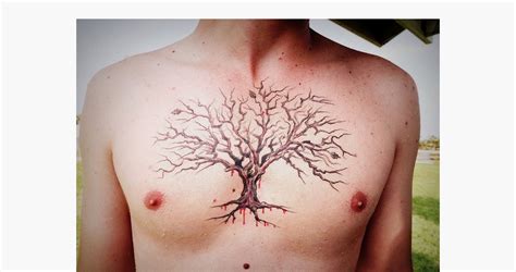 Fresh Tree Tattoo Ideas For Men And Women Tree Tattoo Chest Tree Tattoo Tattoos