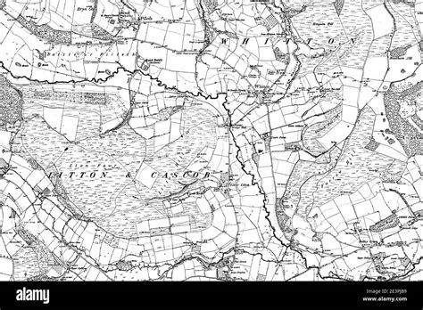 Map Of Radnorshire Os Map Name 018 Sw Ordnance Survey 1888 1891 Stock