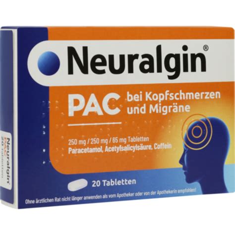 Neuralgin Pac Bei Kopfschmerzen Und Migräne Tabl Beipackzettel