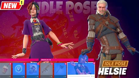 Fortnite Helsies Idle Pose On Other Skin シ Youtube