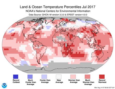 Assessing The Global Climate In July 2017 News National Centers For