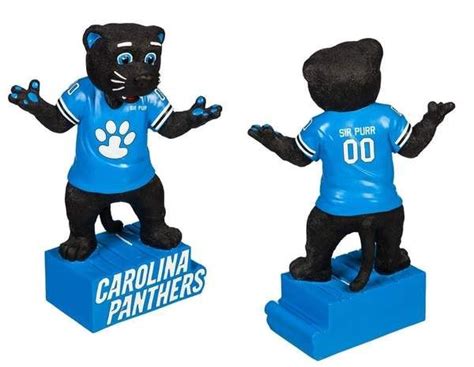 Carolina Panthers Mascot Statue Sir Purr Mascot Carolina Panthers