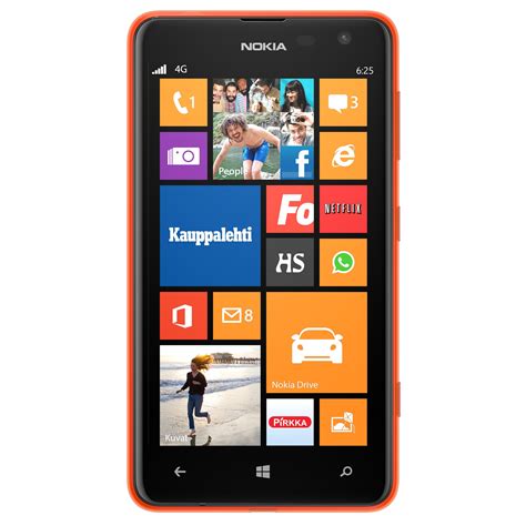 Nokia Lumia 625 Windows Phone Puhelin Oranssi 3g Puhelimet