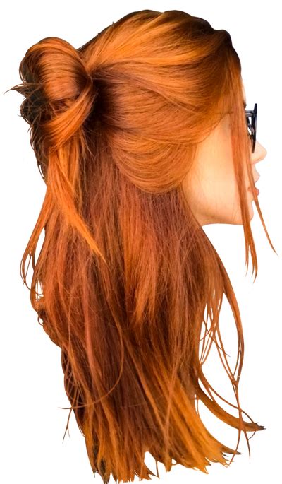Girl Hair Red Ponytail Tie Back Long 4 By Pngtransparency On Deviantart