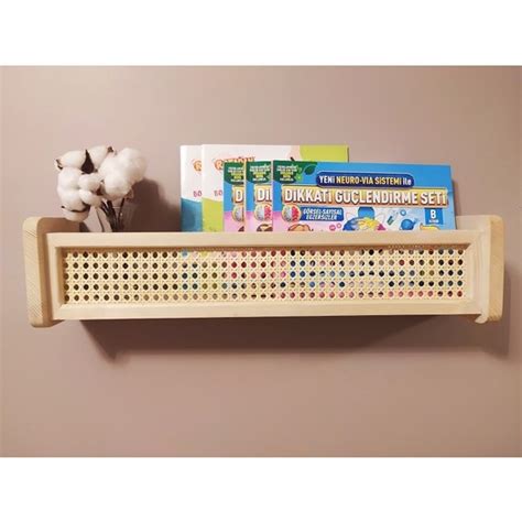 Babyroomstore Hazeranlı Ahşap Montessori Kitaplık Bebek ve Fiyatı