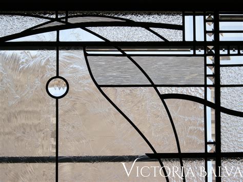 2 Modern Art Abstract Leaded Glass Windows Geometric Art Of Random