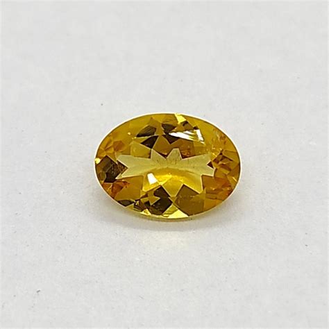 Natural Yellow Tourmaline 063 Carat 7x5 Mm Oval Shape Faceted Etsy
