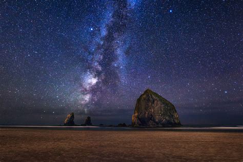 The Milky Way At Cannon Beach Landscape Photography By Michael Matti